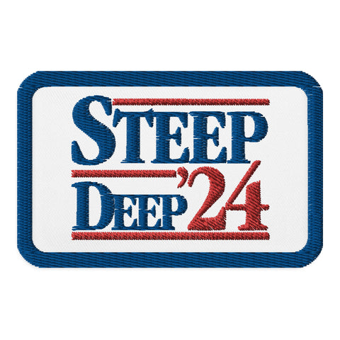 Steep and Deep '24 -Embroidered patch