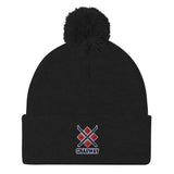 GNAR Pom Beanie Stacked ski logo
