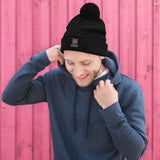 GNAR Pom Beanie Stacked ski logo