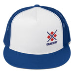 GNARWAY Embroidered Flat Bill Trucker Cap