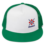 GNARWAY Embroidered Flat Bill Trucker Cap