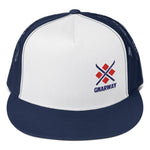 GNARWAY Embroidered Flat Bill Trucker Cap