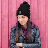 GNAR Pom Beanie Stacked ski logo