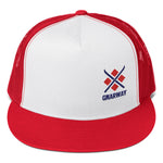GNARWAY Embroidered Flat Bill Trucker Cap